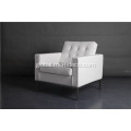 Leather Sofa white leather knoll sofa one seat Supplier